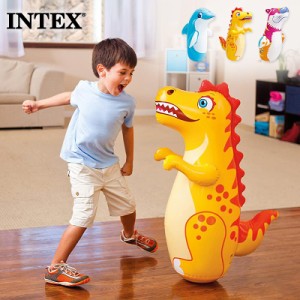 【送料無料】 INTEX インテックス ボクシングバッグ 3-Dポップバック キッズ 44669 2021 SUMMER 室内遊び ビーチ 家遊び アニマル 海水