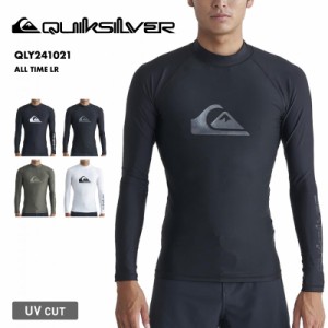 QUIKSILVER/クイックシルバー メンズ 長袖 ラッシュガード ALL TIME LR 2024 SPRING QLY241021 UVカット 水着 スイムウェア フードレス 