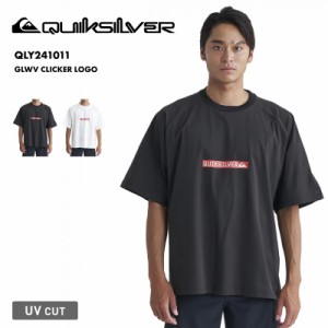 QUIKSILVER/クイックシルバー メンズ 半袖 ラッシュガードTシャツ GLWV CLICKER LOGO SS 2024 SPRING QLY241011 UVカット 水着 スイムウ