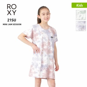 ROXY/ロキシー キッズ ワンピース TDR212103 半袖 Tシャツ トップス ジュニア 子供用 こども用 女の子用