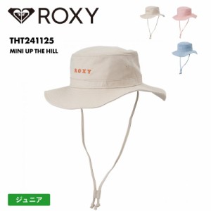 ROXY/ロキシー キッズ サファリハット MINI UP THE HILL 2024 SPRING THT241125 UVカット 帽子 こども ジュニア コットン ブランド かわ