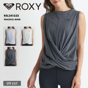 ROXY/ロキシー レディースタンクトップ PEACEFUL MIND 2024 SPRING FITNESS RSL241532 水陸両用 水着 速乾 UVカット フィットネス ジム 