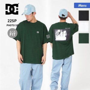 DC ディーシー 半袖 Tシャツ メンズ DST221026 ロゴ はんそで ルーズフィット ティーシャツ クルーネック バックプリント 男性用