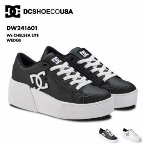 DC SHOES/ディーシー レディース シューズ 靴 Ws CHELSEA LITE WEDGE SPRING 2024 DW241601 女性 厚底 スニーカー ホワイト 白 チェルシ