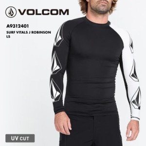 VOLCOM/ボルコム メンズ 長袖ラッシュガードTシャツ SURF VITALS J ROBINSON LS 2024 SPRING A9312401 UVカット UVCUT 紫外線対策 紫外線