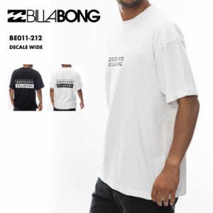 BILLABONG/ビラボン メンズTシャツ DECALE WIDE 2024 SPRING BE011-212 半袖 Tシャツ ティーシャツ クルーネック オシャレ コットン 新作