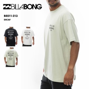 BILLABONG/ビラボン メンズTシャツ DECAF 2024 SPRING BE011-213 半袖 Tシャツ ティーシャツ クルーネック オシャレ コットン 新作 ロゴ 