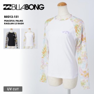 BILLABONG/ビラボン レディース長袖ラッシュガード PEACEFUL PALMS RAGLAN LS RASH 2024 SPRING BE013-151 ラッシュガード 長袖 UVカット