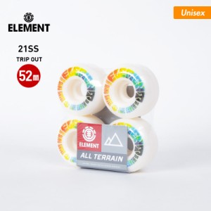 ELEMENT エレメント ウィール 4個セット メンズ&レディース BB027-303 スケボー 硬さ99A タイヤ サイズ52mm スケートボード 男性用 女性