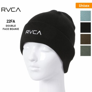 RVCA/ルーカ メンズ＆レディース ダブル ニット帽 BC042-942 帽子 ぼうし ウォッチキャップ 折り返し 二つ折り ビーニー 防寒 スノボ ス