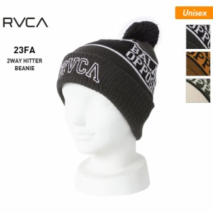RVCA/ルーカ メンズ＆レディース ダブル ニット帽 BD042-966 帽子 毛糸 ニットキャップ ビーニー ウォッチキャップ 折り返し スキー スノ