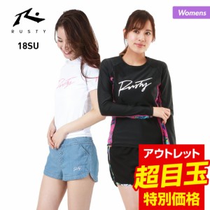 【送料無料】 RUSTY ラスティ レディース ラッシュガード RUSTY-2900T Tシャツタイプ 半袖 長袖から選べる 紫外線対策 UVカット みずぎ