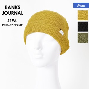 BANKS JOURNAL バンクスジャーナル 折り返し ニット帽 メンズ BE0065 二つ折り ビーニー ぼうし スキー 帽子 スノボ ニットキャップ スノ