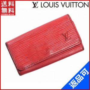 ルイヴィトン キーケース LOUIS VUITTON キーケース 4連キーケース ミュルティクレ4　 レッド 人気 即納 【中古】 X10042