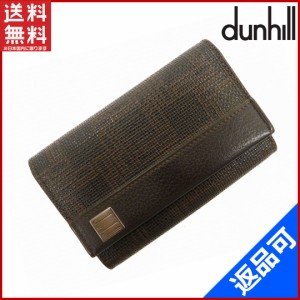 ダンヒル キーケース dunhill キーケース 6連キーケース 男女兼用 ブラック×ブラウン 良品 即納 【中古】 X10493