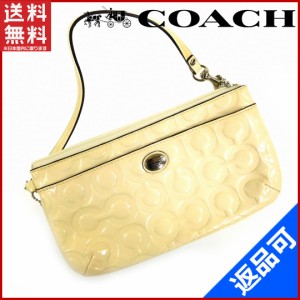 コーチ バッグ COACH ポーチ アクセサリーポーチ アイボリー 即納 【中古】 X10959の通販はau Wowma!（ワウマ