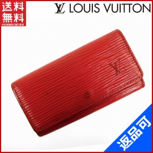 ルイヴィトン キーケース LOUIS VUITTON キーケース 4連キーケース ミュルティクレ4　 レッド 人気 即納 【中古】 X10996