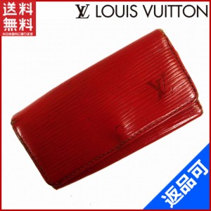 ルイヴィトン キーケース LOUIS VUITTON キーケース 4連キーケース ミュルティクレ4　 レッド 人気 即納 【中古】 X10998