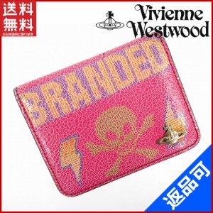 ヴィヴィアン・ウエストウッド カードケース Vivienne Westwood カードケース ピンク 即納 【中古】 X11010