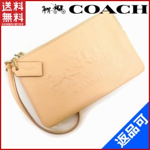 コーチ バッグ COACH ポーチ ベージュ 即納 【中古】 X11019