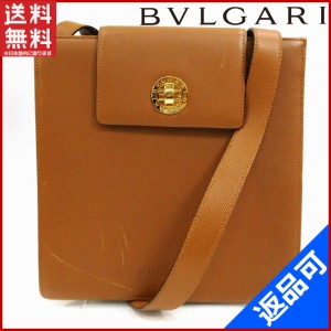 ブルガリ バッグ BVLGARI ショルダーバッグ Ｇ金具　ブルガリブルガリ ライトブラウン 人気 即納 【中古】 X12237