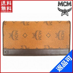 エムシーエム 財布 MCM 長札入れ ライトブラウン×ブラウン 良品 即納 【中古】 X12470