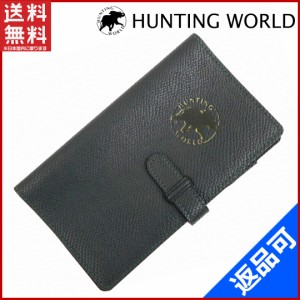 ハンティングワールド 手帳カバー HUNTING WORLD 手帳カバー ダークグリーン 即納 【中古】 X12538