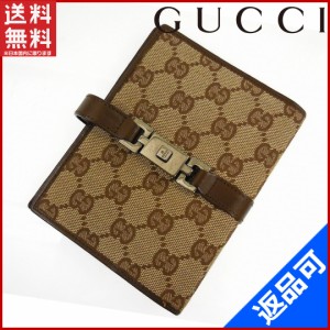 グッチ 手帳カバー GUCCI 手帳カバー ベージュ×ブラウン 即納 【中古】 X12734の通販はau PAY マーケット - BRANDS