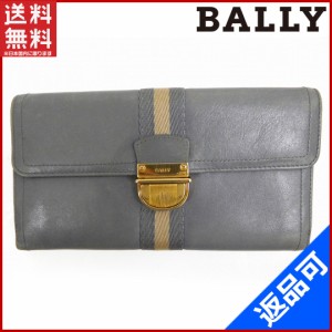 バリー 財布 BALLY 長財布 Ｇ金具 ライトブルー 即納 【中古】 X12778