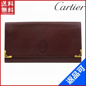 カルティエ バッグ Cartier セカンドバッグ ポーチ マストライン ボルドー 良品 即納 【中古】 X13147