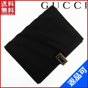 グッチ 手帳カバー GUCCI 手帳カバー ブラック 即納 【中古】 X13248