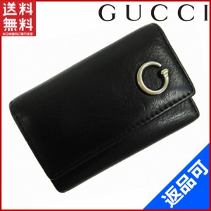 グッチ キーケース GUCCI キーケース 6連キーケース ブラック 即納 【中古】 X13339