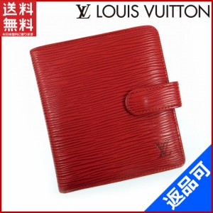 ルイヴィトン 財布 LOUIS VUITTON 二つ折り財布 ポルト・ビエコンパクト レッド 人気 即納 【中古】 X13350