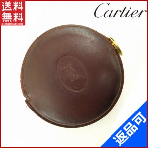 カルティエ 財布 Cartier コインケース マストライン ボルドー 即納 【中古】 X13412