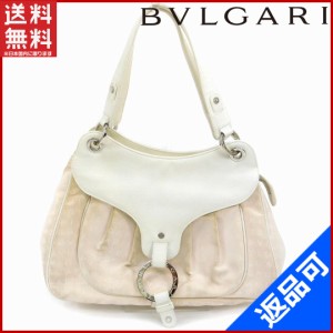 ブルガリ バッグ BVLGARI ショルダーバッグ ホワイト×ピンク 即納 【中古】 X14883