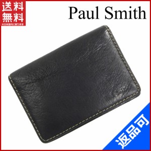ポールスミス カードケース Paul Smith カードケース ブラック 即納 【中古】 X15688