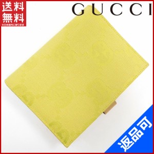 グッチ 手帳カバー GUCCI 手帳カバー イエロー系 即納 【中古】 X15734