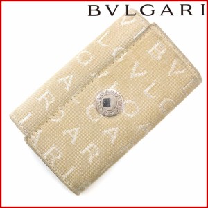 ブルガリ キーケース BVLGARI キーケース 6連キーケース レッタレ ベージュ 即納 【中古】 X16513