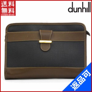 ダンヒル バッグ dunhill セカンドバッグ ポーチ 男女兼用 ライトブラウン×ブラウン 即納 【中古】 X17003