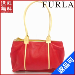 フルラ バッグ FURLA ショルダーバッグ ワンショルダー レッド×ベージュ (激安・即納) 【中古】 X3831