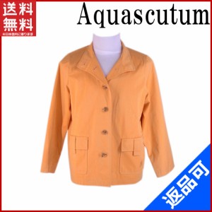 アクアスキュータム トップス Aquascutum ジャケット ポケット付き サイズ6S シングル オレンジ 人気 激安 【中古】 X5882