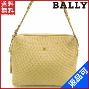 バリー バッグ BALLY ショルダーバッグ チェーンショルダー フリンジ付き ベージュ 人気 激安 【中古】 X5889