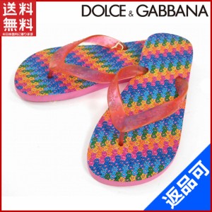 ドルチェ&ガッバーナ 靴 DOLCE&GABBANA サンダル ＃38 ピンク 人気　未使用品 (未使用品) X6415