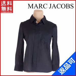 マークジェイコブス トップス MARC JACOBS シャツ シャツブラウス ♯4サイズ 胸ポケット付き ブラック 良品 人気 【中古】 X7227