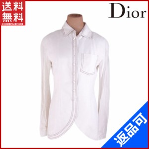 クリスチャン・ディオール トップス Dior ジャケット シャツ風ジャケット ♯USA6サイズ シングル ホワイト 良品 人気 【中古】 X7351
