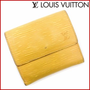 ルイヴィトン 財布 LOUIS VUITTON 二つ折り財布 Wホック財布 ポルトモネビエカルトクレディ イエロー 激安 人気 【中古】 X8201