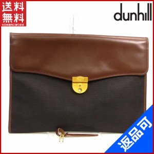 ダンヒル バッグ dunhill ビジネスバッグ ブリーフケース ブラウン×ブラック 良品 人気 【中古】 X8312