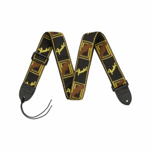 フェンダー Fender 2” Monogrammed Strap Black/Yellow/Brown ギターストラップ