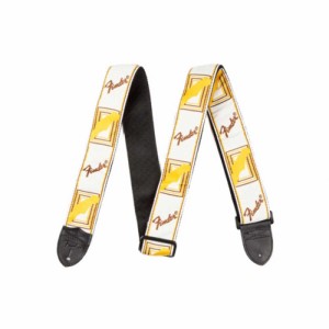 フェンダー Fender 2” Monogrammed Strap White/Brown/Yellow ギターストラップ