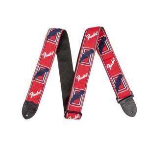 フェンダー Fender 2” Monogrammed Strap Red/White/Blue ギターストラップ